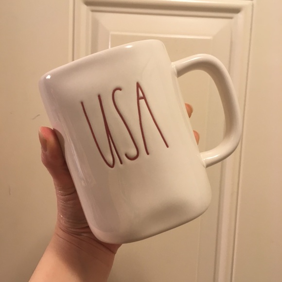 Accessories - NEW Rae Dunn USA Mug Blue Inside
